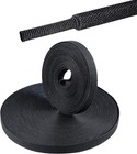 22ft Black Heat Shrink Braided Sleeve - 1 4  Size  Shock Absorbent