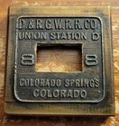 D rgw Colorado Springs  Co Hills Model  a  Ticket Dater Die 