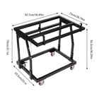 453 6kg 1000lbs Heavy Duty Drywall Panel Cart Tilting Panel Trolley W 4  Casters