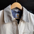 Vintage 80s Carhartt Detroit Jacket Size Xl Sunfaded Tan Brown Corduroy Collar