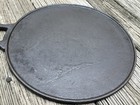 Antique Primitive Flat Rare Cast Iron 10  Round Griddle Farmhouse Ready To Use
