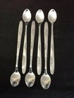 6 Iced Tea Spoons Set Of Six Stainless Steel Long Handle Milk Shakes 7 5  Desert