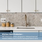 Oyasimi 10-sheet Hexagon Peel   Stick Backsplash  Thick  Waterproof  Heavy-duty