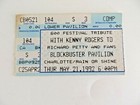 1992 Ticket Stubs Nascar World 600 Festival Kenny Rogers Richard Petty  12464