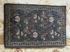     vintage Chinese Silk Tapestry Panel Hand-embroidered  Birds   Florals  12   x17   