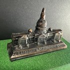 Vintage Washington Dc Capitol Replica Made In Usa Souvenir Felt Bottom Metal