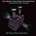 Bluetooth Speaker  Portable Bluetooth Boombox With 40w  60w Peak  Stereo Dual 