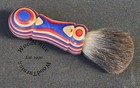 Handmade Color Wood Silver Badger Hair Shaving Brush Made In Usa Wood 314