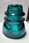 Vintage Antique Hemingray No 42 Aqua Blue Glass Insulator 4 