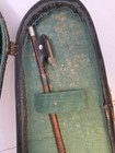 Antique Vintage Old Wood Violin And Coffin Case