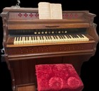 Antique Cornish   Co Pump Organ Reed Organ Victorian Carved Wood Working