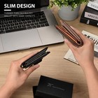 Rfid Mens Slim Pocket Wallet Genuine Leather Bifold Id credit Card Holder Purse