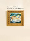 Bathing Cat   Funny Pet Wall Art  Original Oil Painting Custom From Your Photo