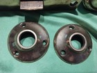 Vtg Yale Solid Brass Door Knobs And Escutcheons Set W Mortise Lockset