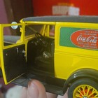 Coca-cola Diecast Delivery Truck van Model Car Yellow Black Red Soda Theme