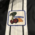 Vintage 70s Ford Mustang Cobra Racing Jacket Black Fur Lined Shelby Usa Mens
