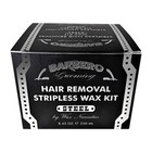 Barbero Grooming Hair Removal Stripless Wax Kit  steel  8 45oz By Waxness