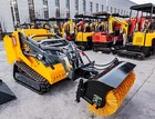 Easy-operation Road Snow Sweeper With Broom Brush For Mini Skid Steer Loader