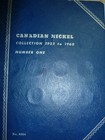 1922 To 1960  Canadian Nickel Set  m18   39    Coins In Vintage Folder