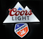 Fc Cincinnati Soccer Coors Light Beer Light Up Sign Lion Bar Led 2021 23x23x1 2