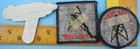 Patch Lot Of 3 Vtg  76 Star Trek Tos Phaser Logo Science Officer Spock Insignia