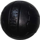 Neha Sports Leather Soccer Ball  Black