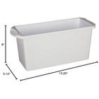 Ice Bucket Bin Storage Cube Freezer Stacking Tray White Container Holder White