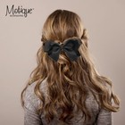 Grosgrain Hair Bow Clip Large 5 5 Inch Black Accessories For Women Girls