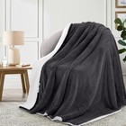 Warm Sherpa Fleece Blanket Ultra Soft Reversible Sofa Bed Couch Throw Twin Queen