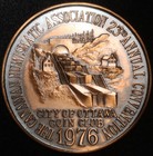 Canada Ontario Ottawa 1976 Canadian Numismatic Association Bronze Medal Cna-23b