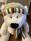 Russ Bernard The Polar Bear Plush Stuffed Animal W tag - Soft W hat   Scarf Avon
