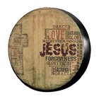  Christian Religious Bible Verse Jesus Words With Cross Spare Tire Cover Dust 