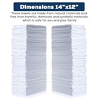 Cotton Shop Towels 14 x12         Reusable Cleaning Shop Rags For White 90 Pack