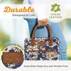 Christian Art Gifts Fashion Vegan Leather Purse Style Bible Cover Case Large 