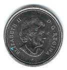 2004-p Canada Brilliant Uncirculated Colirized Poppy   Qeii 25c Quarter Coin 