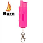 4 Pack Burn Pepper Spray 1 2oz Women Self Defense Security Keychain Case Pink