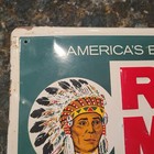 Vtg Red Man Tobacco Metal Sign Chew Tobacco Redman Chewing 12  X 18  Embossed