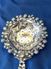 Howard   Co Sterling Tea Strainer Four Leaf Clover 7 5 8 