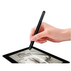 Stylus Touch Screen Pen Fiber Tip Aluminum Lightweight Black For Cell Phones