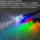 50pcs 3v-4 5v-5v-6v-7 5v-9v-12vdc 5mm Red yellow green blue white Led Lights    