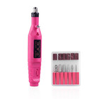 Nail Drill Electric File Acrylic Manicure Pedicure Portable Machine Salon Bits