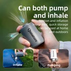 Qunature Mini Air Pump 800mah Rechargeable Battery Air Pump W 5 Nozzles Portable