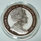 2017 Silver Falkland 1 Crown Britannia Rules The Waves - 1 Oz Coin In Capsule