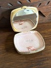 Vintage Guilloche Enamel Cloisonne Pnk Rose La Mode Ladies Powder Rouge Compact 