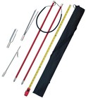 5ft Fiberglass 2pc Travel Pole Spear Hawaiian Sling 3 Tips Set Spearfishing Kit