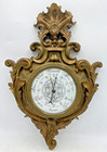 Large Antique French Barometer Early 1900 s Gilded Resin Louis Xv