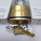 4 Schlage Commercial Ks43f2300 Brass Padlock 2  Shackle  c  Keyway Cylinder New
