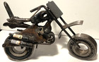 Large Hand-welded Metal Motorcycle Diecast Model Motorbike Sculpture 12   x7   