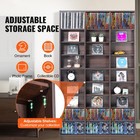 Uimoso Media Storage Cabinet 9 Layers Adjustable Dvd Shelves 756 Cds Espresso