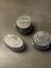 3pc Vintage Judaica Jerusalem Travel Shabbat Candlesticks Double Folding Case